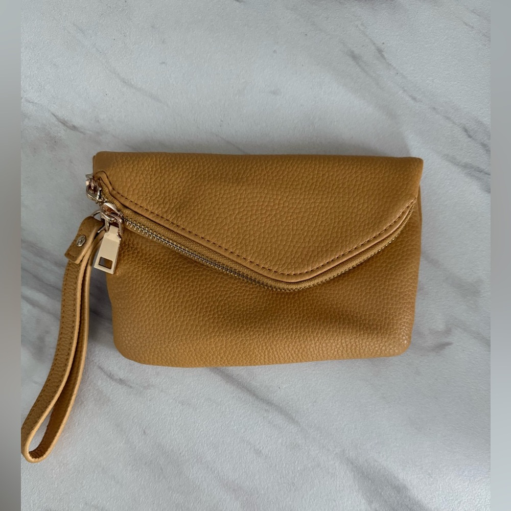 Elegant Tan Clutch Bag